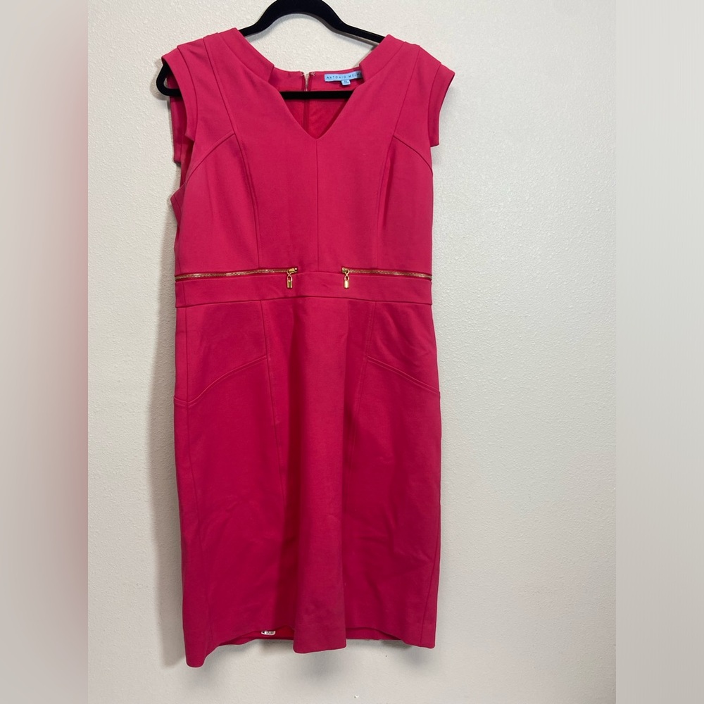 Antonio Melani, pink dress, sleeveless.